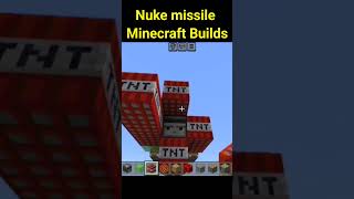 Nuke missile Minecraft Builds. Minecraft Viral Hacks. Minecraft Hacks. #indianprowinner #minecraft