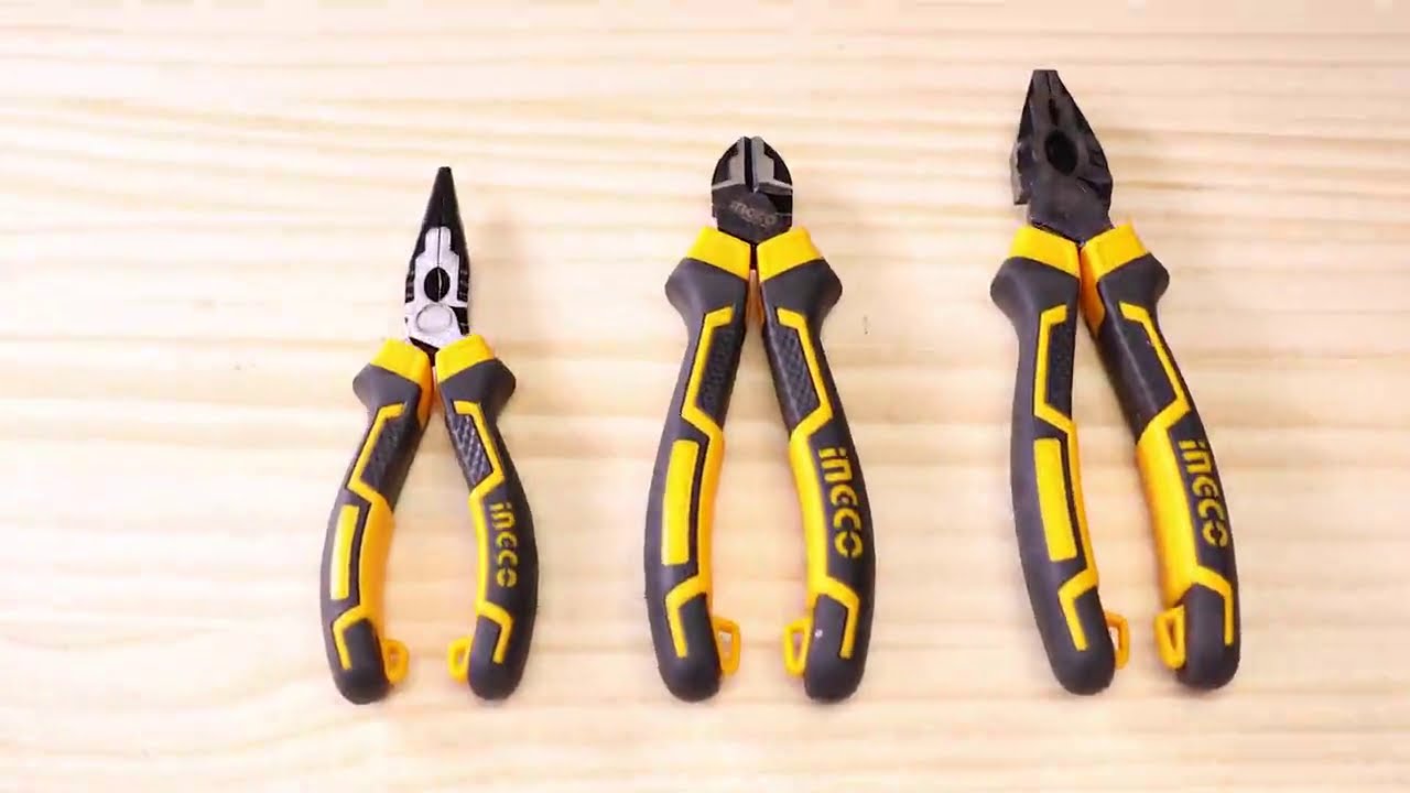 INGCO 3 Piece High Leverage Pliers Set, HKHLPS2831