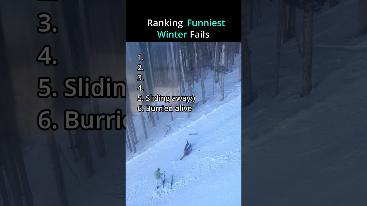 DON'T CHECK THE SOUND 😭😭 ranking the funniest winter fails #ranked #fails #winter