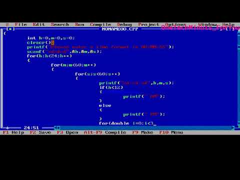 Digital Clock in C Programming