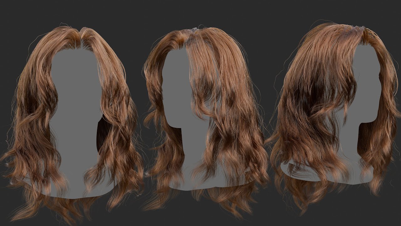 Making of Messy long hair in Blender