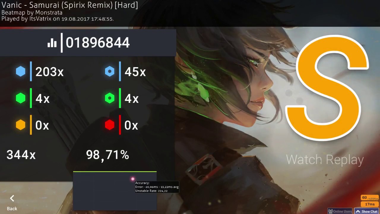 Vanic - Samurai (feat. Katy Tiz) (Spirix Remix) [Hard] (3,31) | osu ...