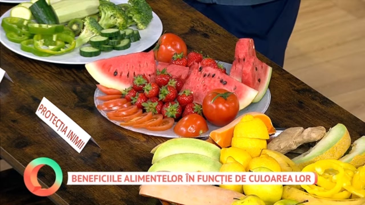 Beneficiile alimentelor în funcție de culoarea lor - YouTube