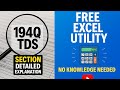 Section 194Q TDS Explained with Free Excel Utility | Just Paste Data & Auto Calculate