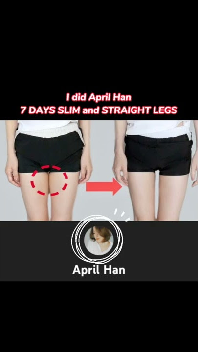 get THIGH GAP with APRIL HAN 7 Days Slim & Straight Legs Challenge? #shorts #thighgap