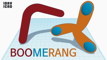 [1DAY_1CAD] BOOMERANG (Tinkercad : know-how / style / education) [STL data download]