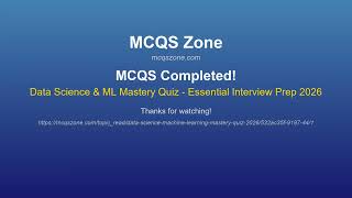 Data Science & ML Mastery Quiz - Essential Interview Prep 2026