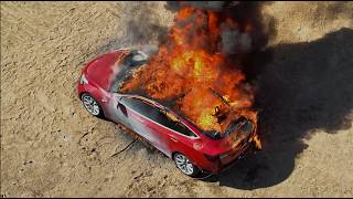 【EV車両火災対策】AVDファイアブランケット　使用動画