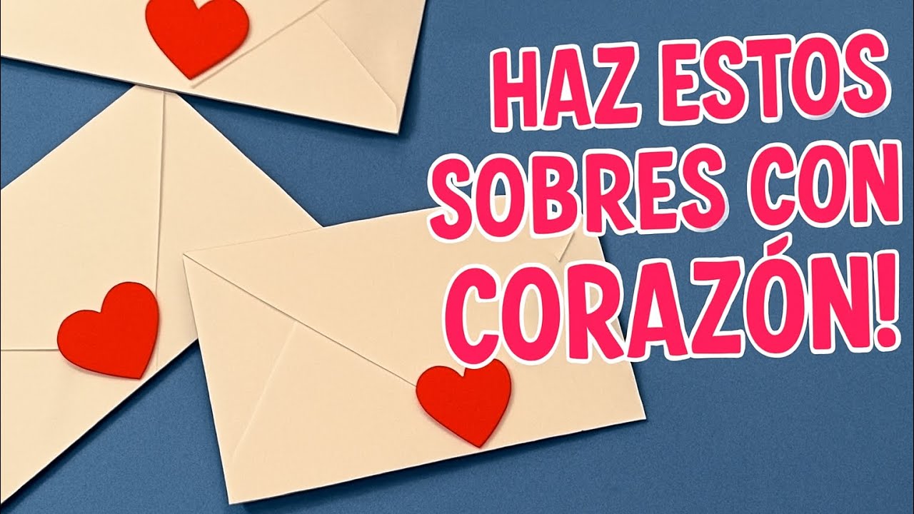 Haz mini sobres para regalar dinero #diy - YouTube