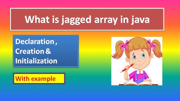 what is jagged array in java | in Hindi | jagged array with example (easily explained )