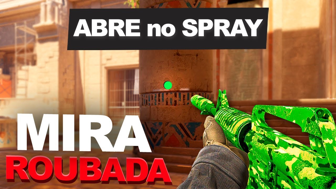 Testando essa MIRA ROUBADA no CS2 - A BOLINHA que ABRE no SPRAY (boa ...