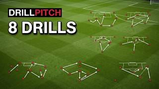Attacking Drills: 8 Advanced Football Training Drills | DRILLPITCH