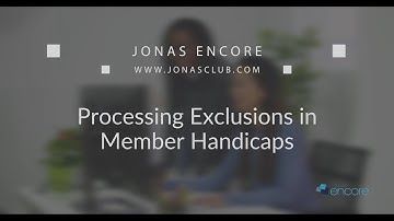 JCM Tee Time - Processing Exclusions in Member Handicaps