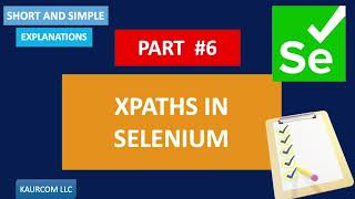 XPATHS IN SELENIUM WEBDRIVER