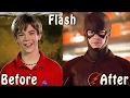 The flash  before and after
