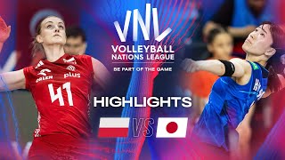 POL vs. JPN  Highlights | Week 1 | Women's VNL 2024