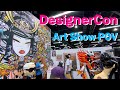 Designercon art show walk around pov