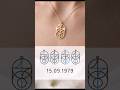 Special Date Monogram Necklace | Custom Numbers Pendant