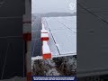 Automated Snow Clearing Machine for Restores solar output immediately after snowfall