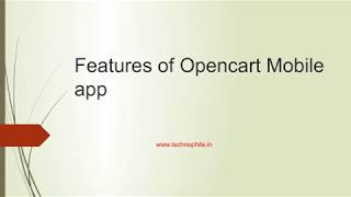 Features of Opencart Mobile app screenshot 2