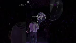 Jinu holding giant army bomb💜 #kimseokjin #seokjin #wwh #jinu #bts #viral #trending #yt