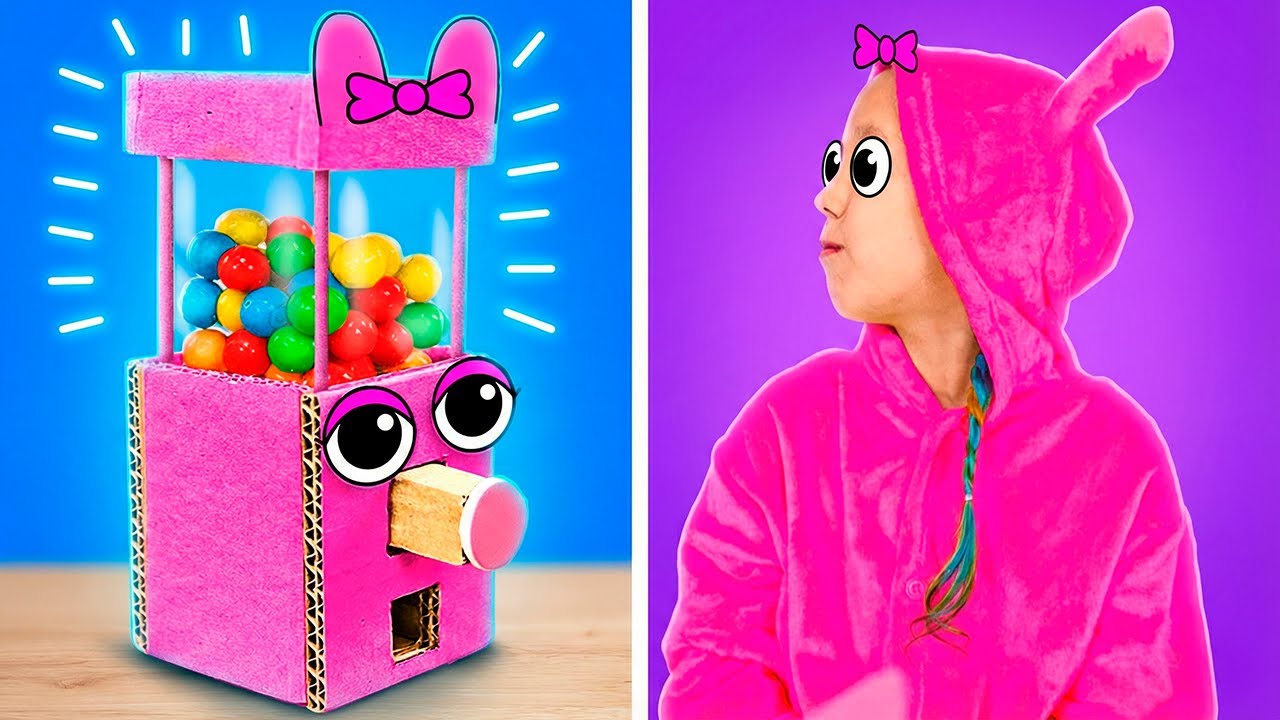 🎨 Wow! Fun DIY Cardboard Crafts for Kids 🍬 Learn and Play Together! 🤩