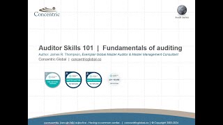 Auditor Skills 101: Module 1 - Course Introduction