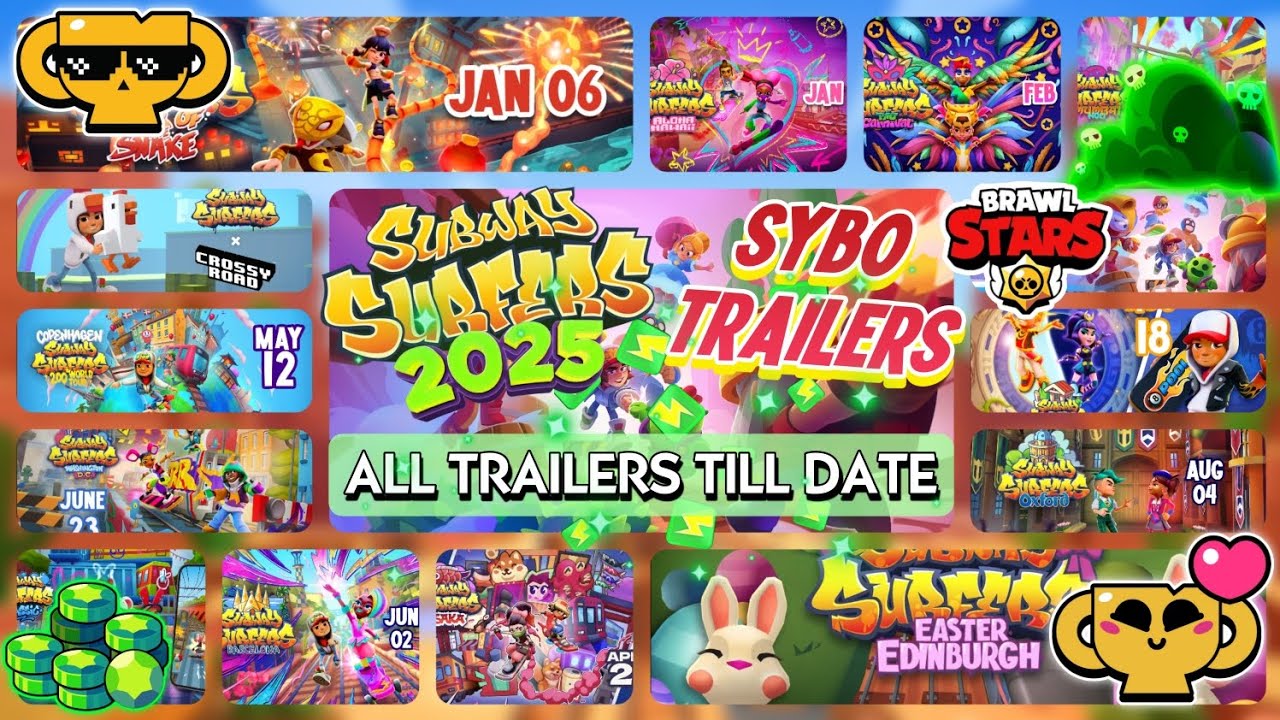 Subway Surfers 2025 World Tour - All Trailers Till Date!