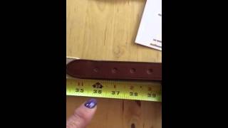 Needlepoint belt measuring
