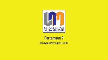 Pertemuan 9 - Perancangan Berorientasi Objek