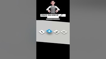 How to Create Isometric Social Media Icon Buttons with HTML and CSS in 1 Minute | #webdesign