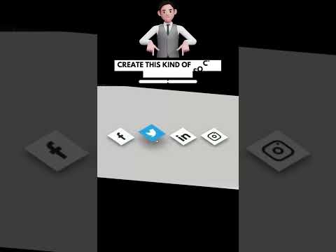 How to Create Isometric Social Media Icon Buttons with HTML and CSS in 1 Minute | #webdesign