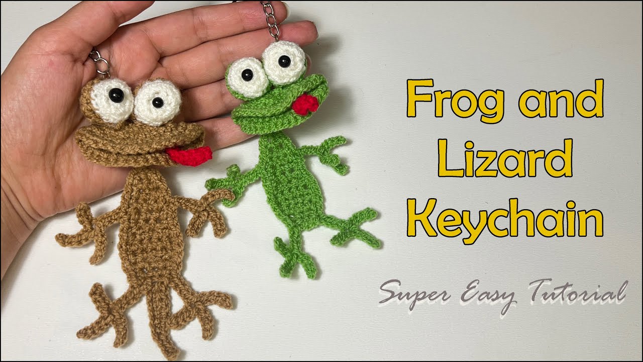 Lizard & Frog Keychain Tutorial | Easy & Fun crochet Amigurumi for ...