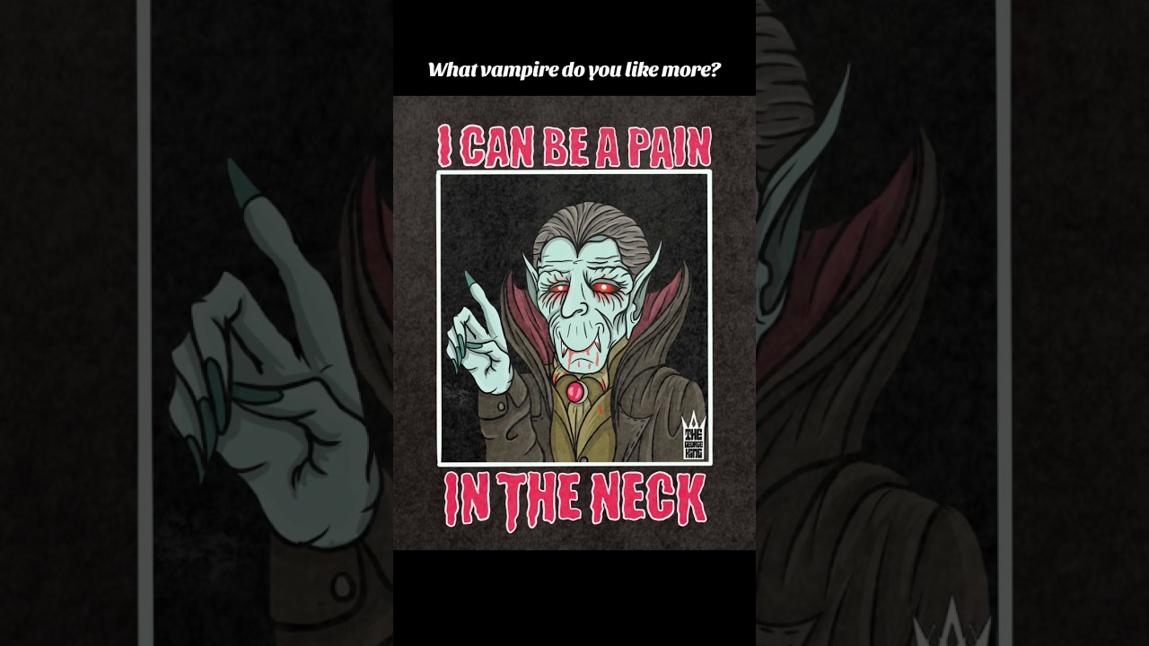 Drawing a weird vampire for Halloween. 