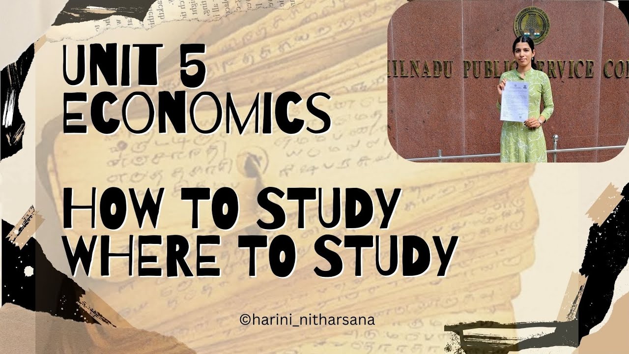 UNIT 5 (ECONOMICS)📚📒📝 20 questions| Group 2/2A | TNPSC | Outsource topics added