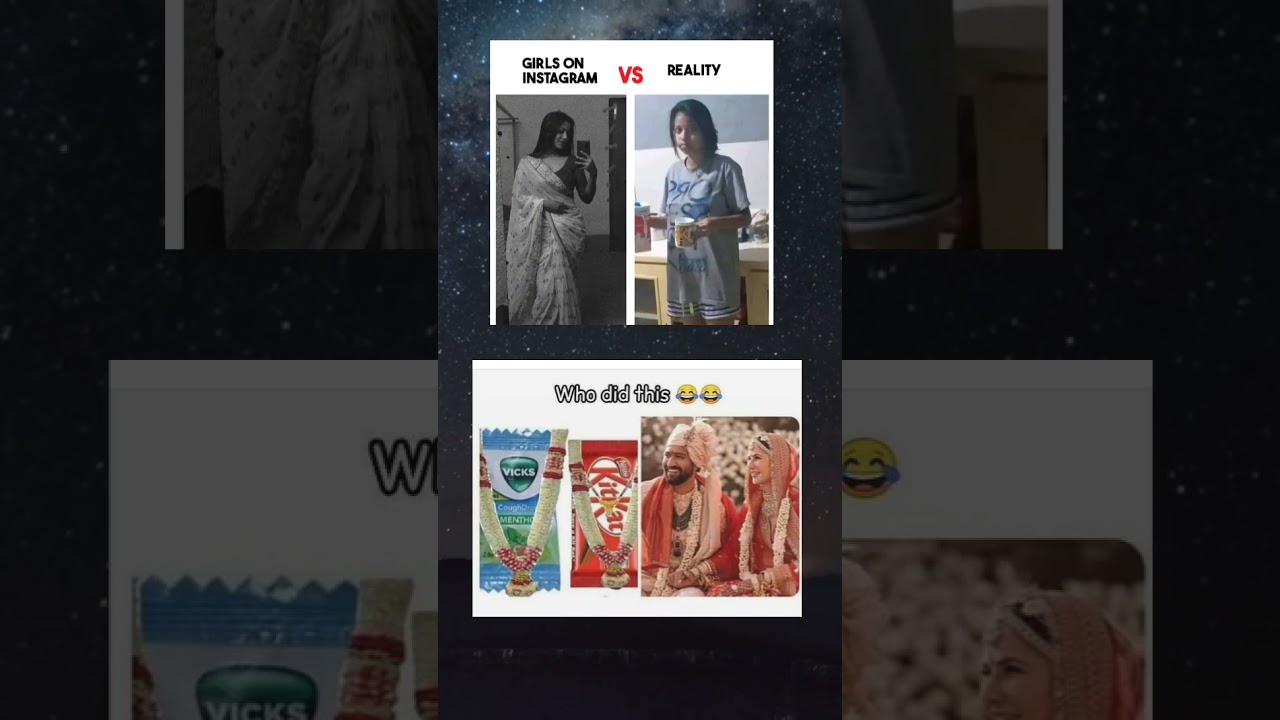 girls Instagram photo vs reality photo 