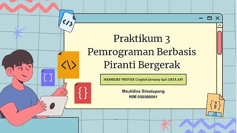 Praktikum 3 Pemrograman Berbasis Piranti Bergerak Proyek crypto currency dari data API online