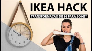 IKEA HACK | DE 8€ PARA 200€ | RELÓGIO MINIMALISTA