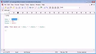 Beginner PHP Tutorial 17 of 200 (Concatenation )