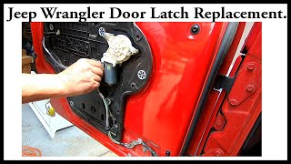 Jeep Wrangler JK Door Latch , Regulator, Window Motor Replacement.