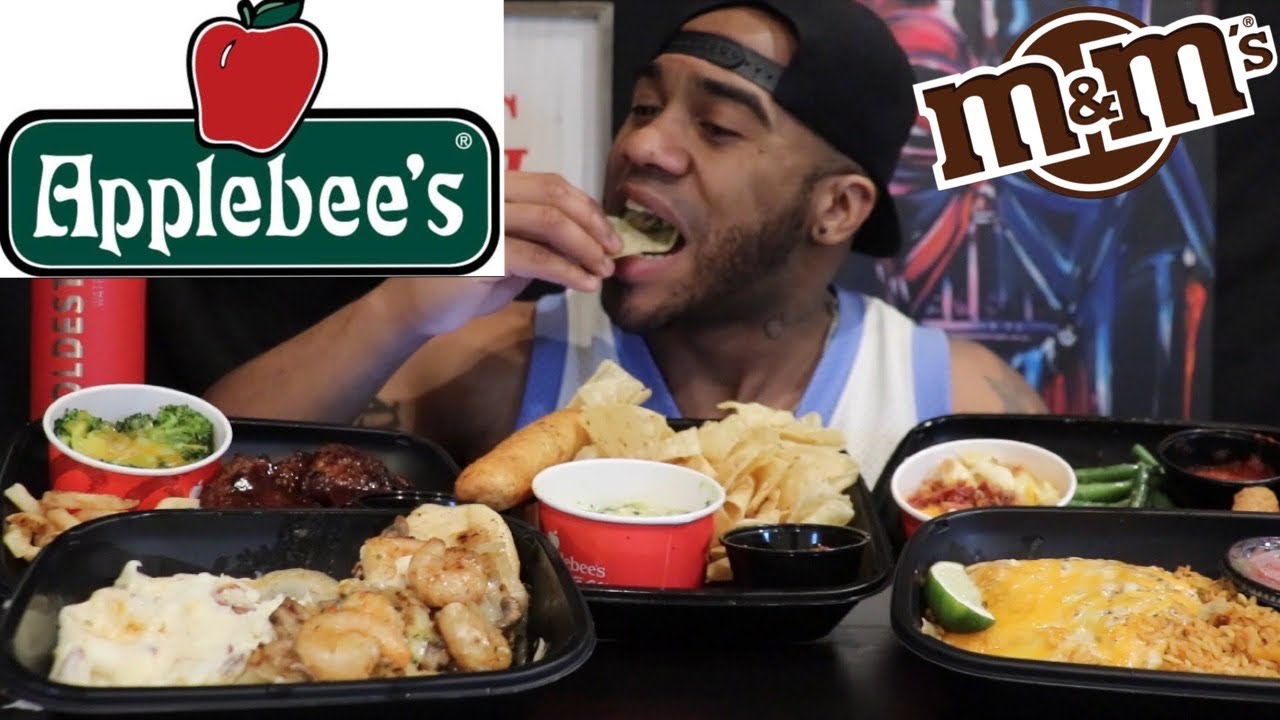 Mukbang Full Course Applebees! Key Lime m&m’s review!! YouTube