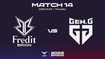 BRO vs. GEN | Match14 Highlight 01.20 | 2022 LCK Spring Split