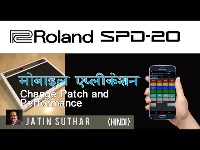 Roland SPD20 Patch change through Mobile app Midi Commander class=