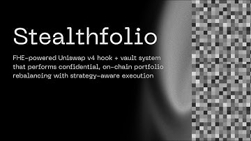 Stealthfolio  -  Uniswap Incubator Demo