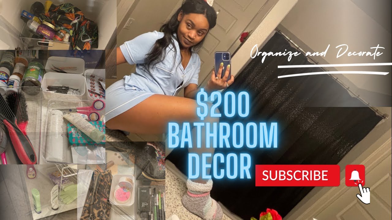 Apartment VLOG | Bathroom Organize and Decorate - YouTube