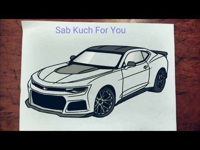 how to draw a camaro ss