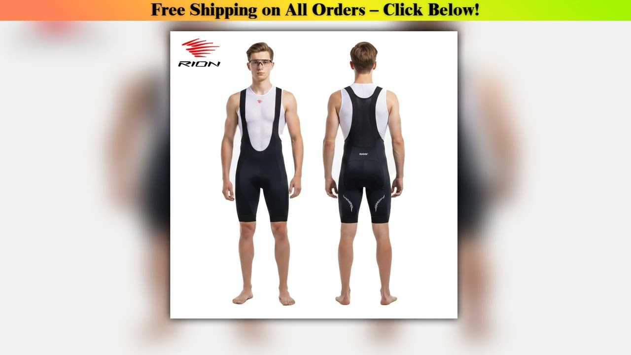 RION High Quality Classic Men Cycling Bib Shorts Bicycle Culotte Ciclismo Bike Pants Pad MTB Clothi