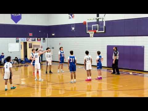 1-15-26  Delta Woods Middle School vs Braylon Harris #33 Paul Kinder - White (Highlights)  W 53-30