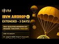 IBVM Airdrop Update | How to Qualify for Airdrop