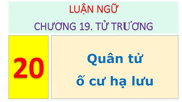 484 Luận ngữ   Chương 19 Tử Trương   20 Quân tử ố cư hạ lưu